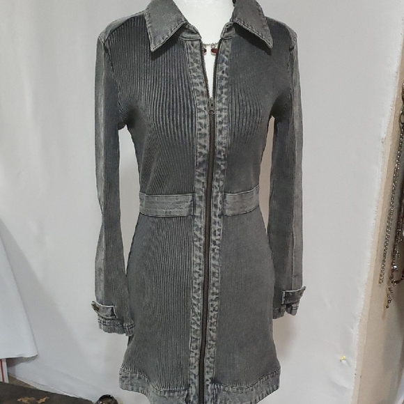 Ashley By 26 International Jackets & Blazers - Ashley By 26 International Charcoal Jean Jacket NWOT